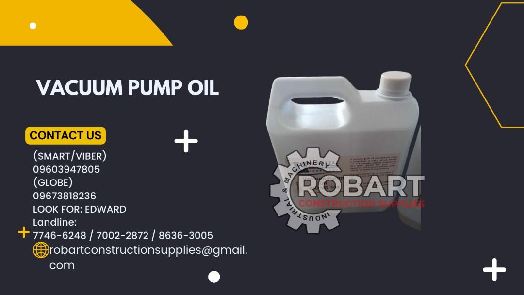 VACUUM PUMP OIL VG 100, Commercial & Industrial, Construction