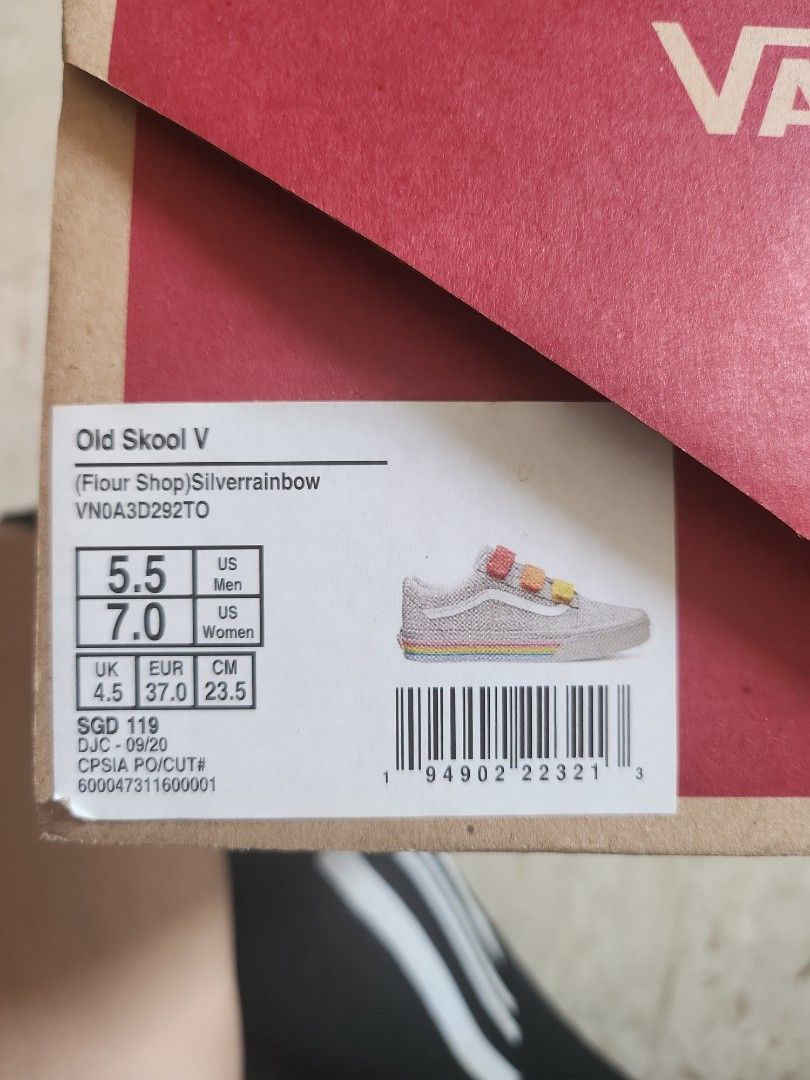 Rainbow glitter vans clearance womens