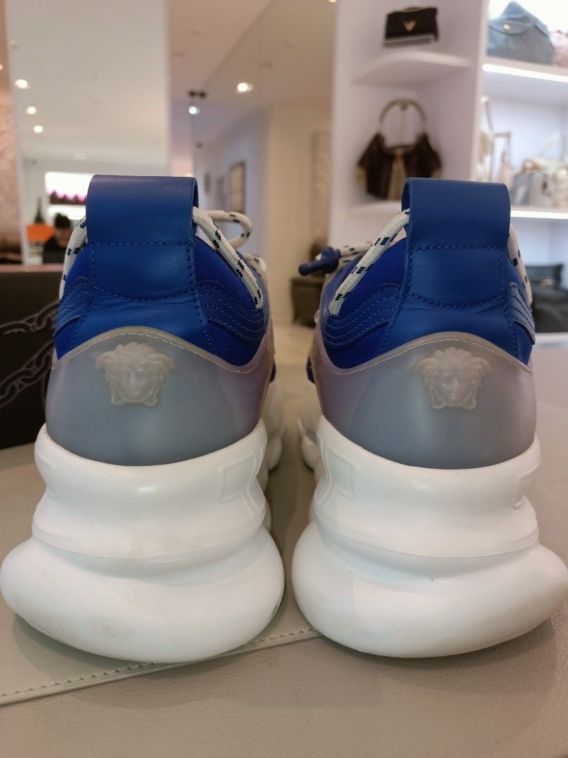 Versace chain reaction discount blue and white