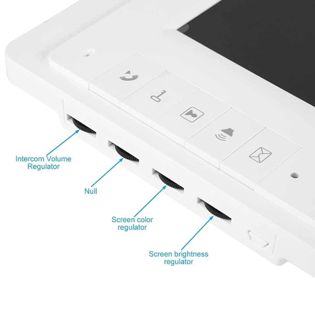 Video Doorbell, Night Vision Wall Mounted Ultra Thin Video Door Phone