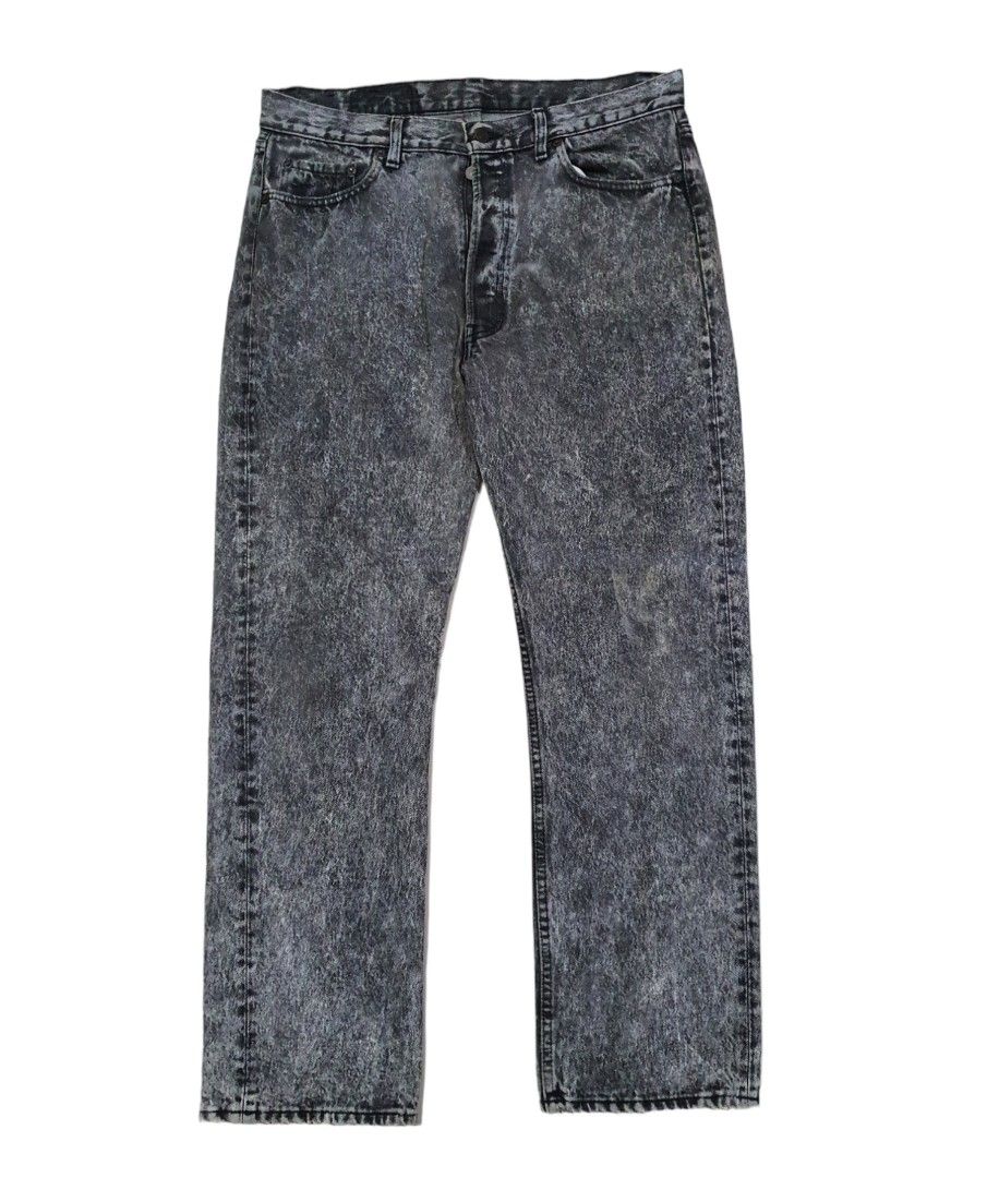 Levis black store acid wash jeans