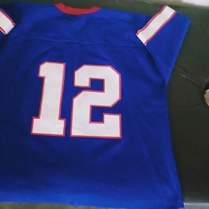 Jim Kelly 1990 Mitchell & Ness Buffalo Bills Throwback Split