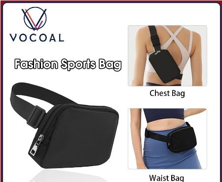 Vocoal Waist Bag Multi Functional Fitness Bag Small Waist Pouch Waterproof Wear Resistant Waist Bag Unisex Mini Belt Bag with KENCH0347