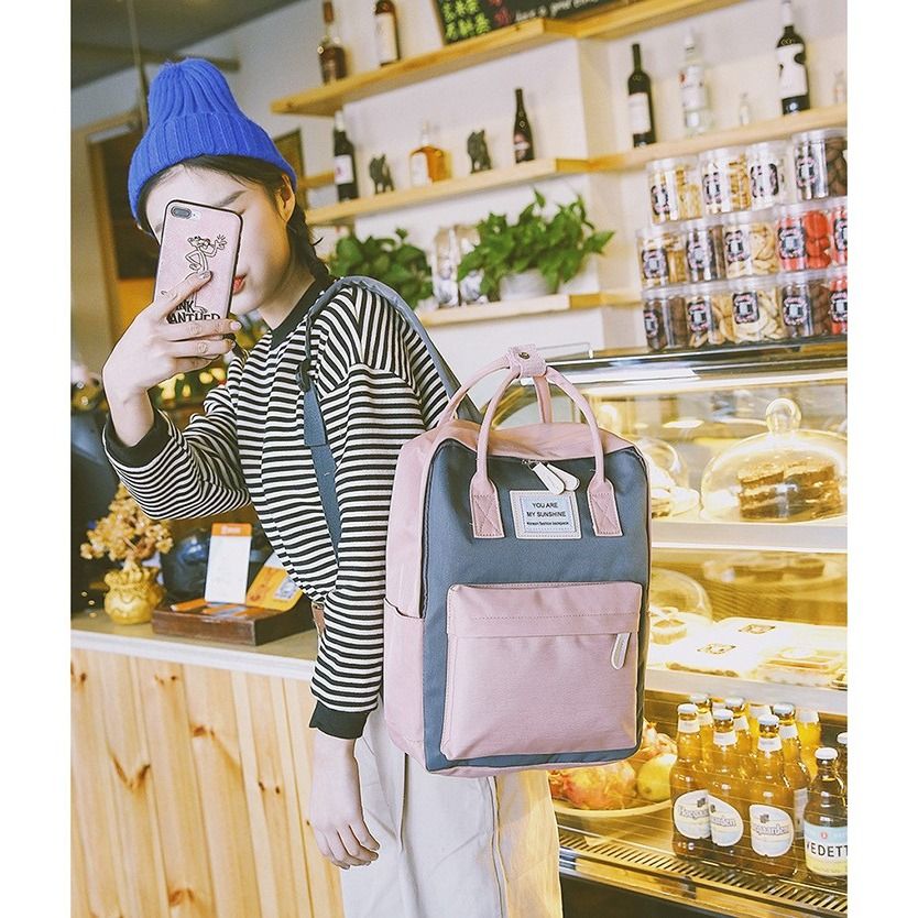 Women Backpack Multipurpose Waterproof Fashionable Shoulder Bag College Style Students Girls Large Capacity Schoolbag