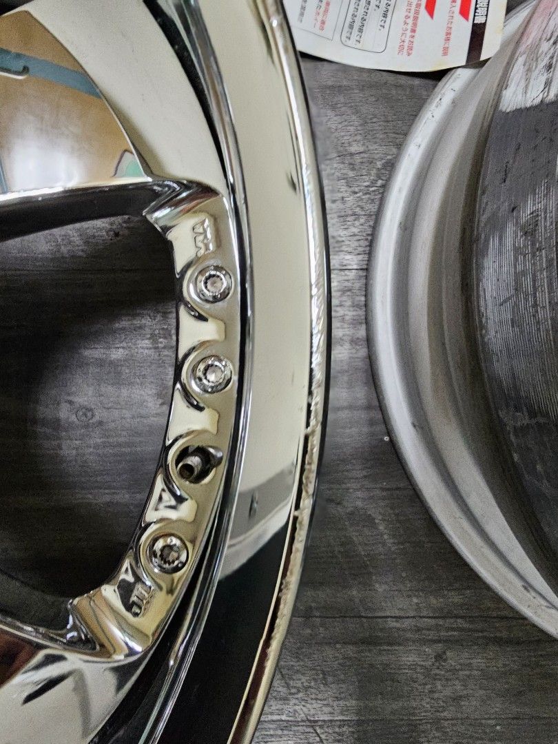 Work vs-kf Chrome 19 inch, Car Accessories, Tyres & Rims on Carousell