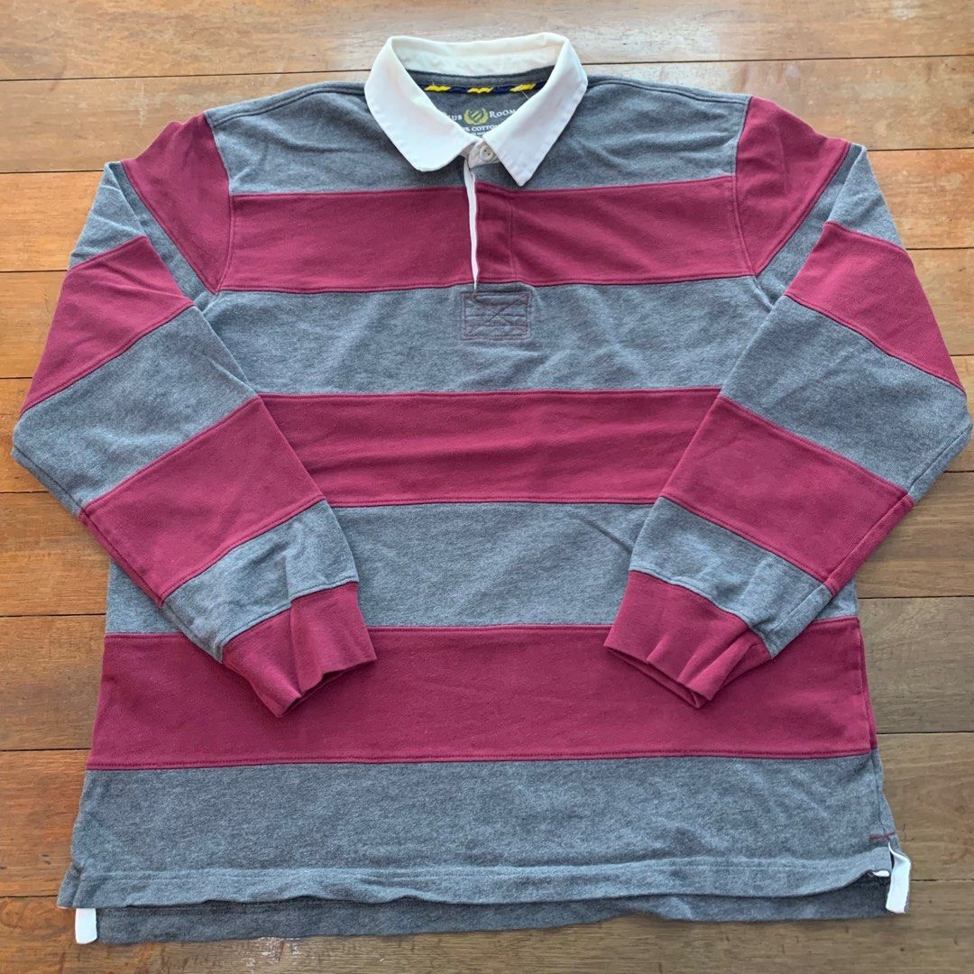 Club room long online sleeve polo shirts