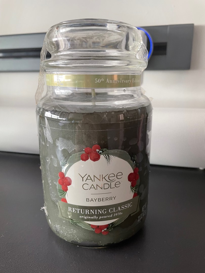 Yankee Candle Large Jar Bayberry, Furniture & Home Living, Home