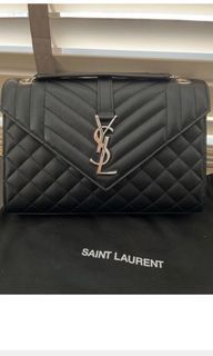 YSL SAINT LAURENT ENVELOPE MEDIUM BAG (100% AUTHENTIC), Luxury, Bags &  Wallets on Carousell
