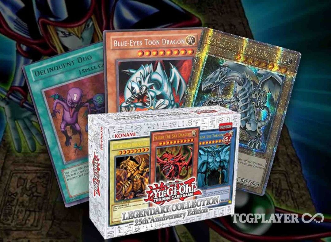Yu-Gi-Oh! 25th Anniversary Cards - Egyptian Gods, Blue Eyes, Dark Magician,  Red Eyes - Quarter Century Magicians QCR