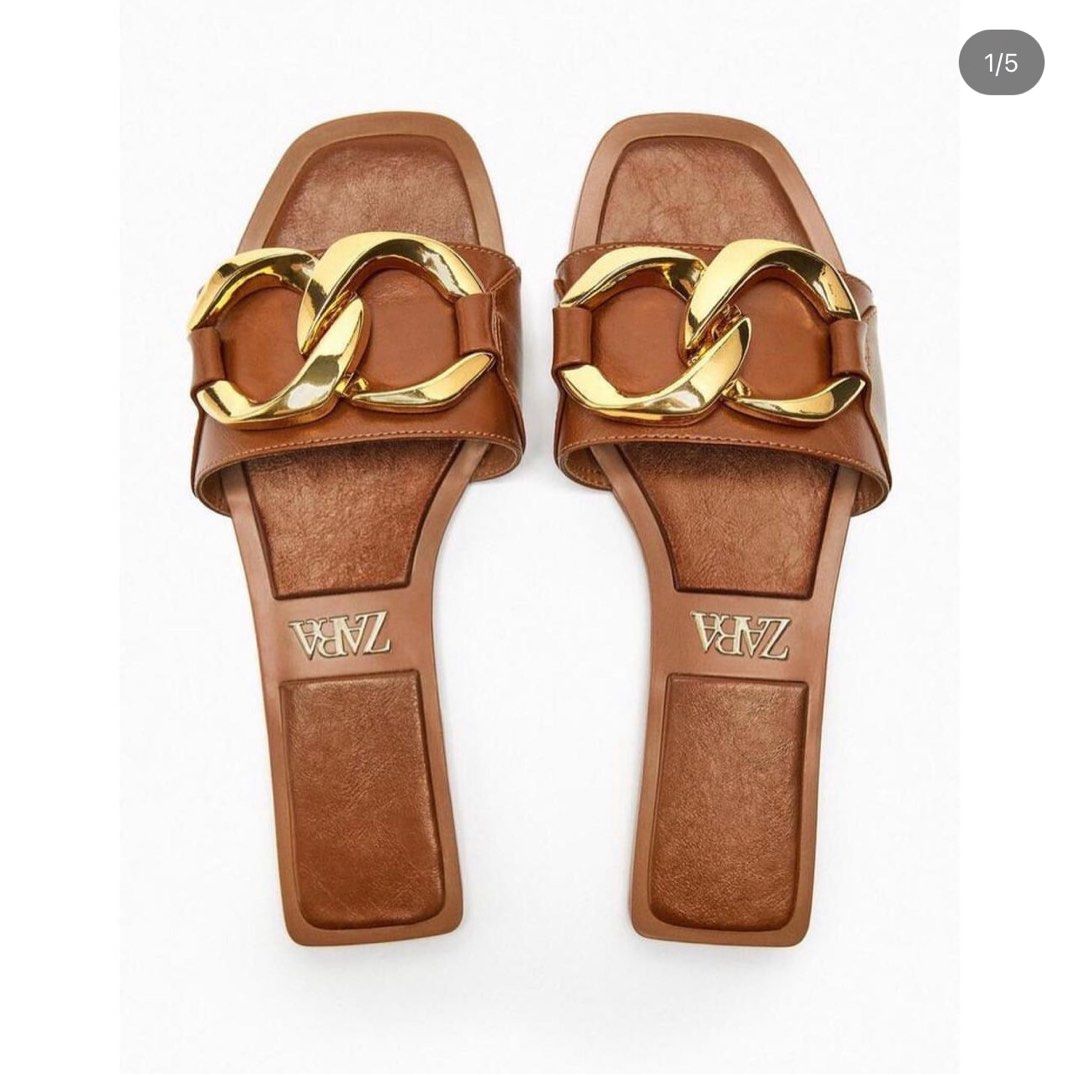 Zara sale embellished sandals