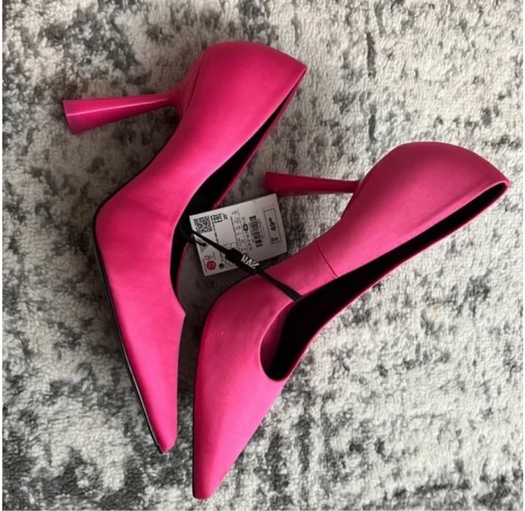 ZARA Hot Pink Pumps Women s Fashion Footwear Heels on Carousell