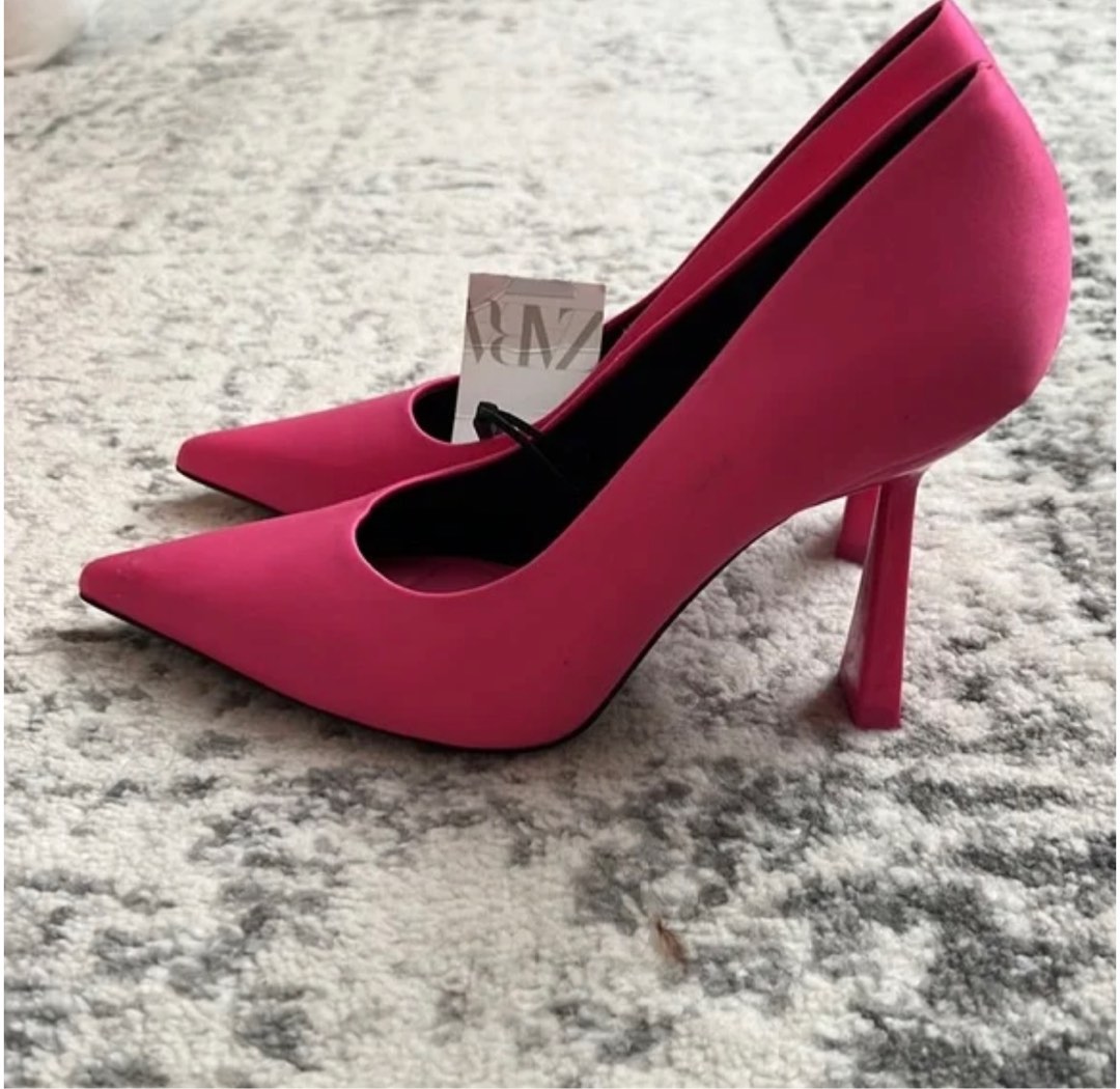 Zara pink sale pumps