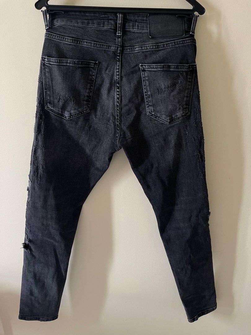 Zara jean hotsell noir homme