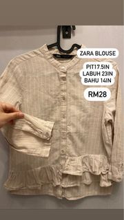 ZARA RUFFLED BLOUSE