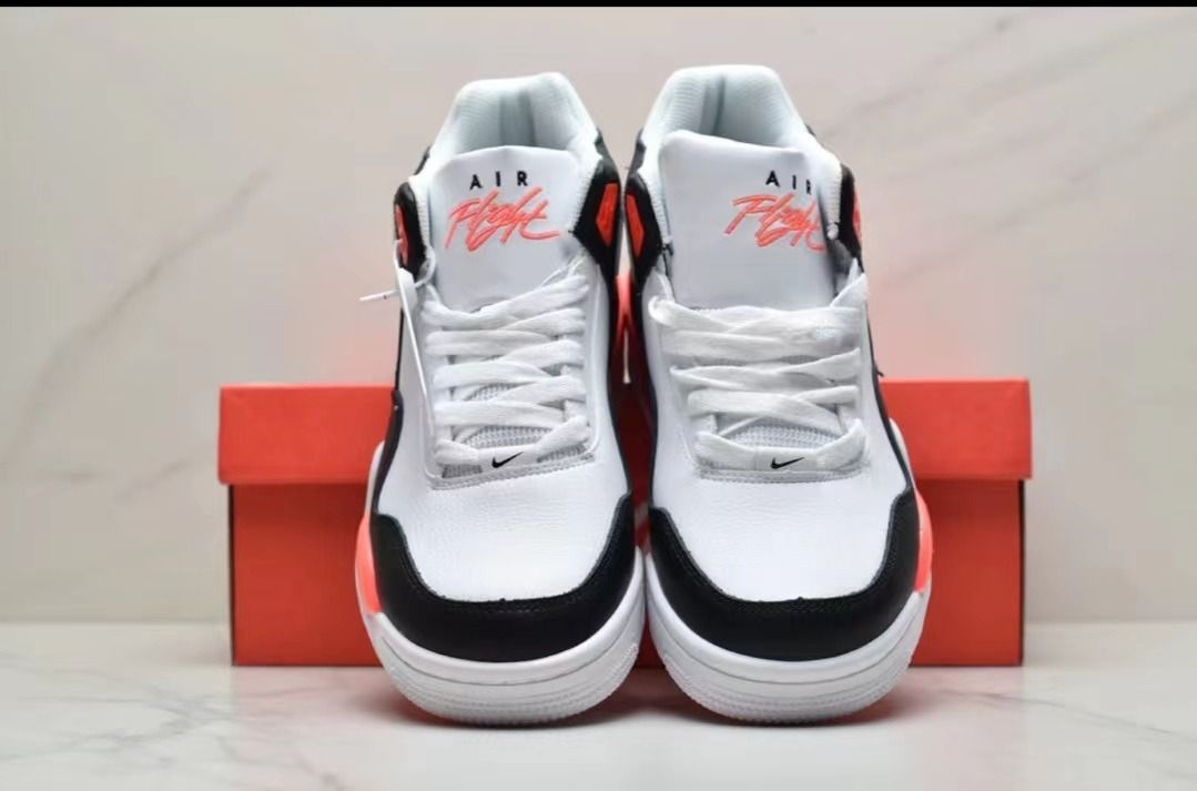 全新100%Nike Flight 89 籃球鞋運動鞋黑白紅AJ4 男款, 男裝, 鞋, 波鞋