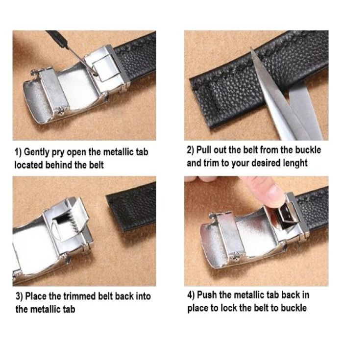 1pc Luxury Cowhide Beauty Head Smooth Buckle Leather Belt For