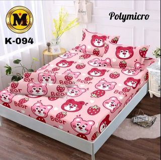 1 set sprei sarung bantal guling