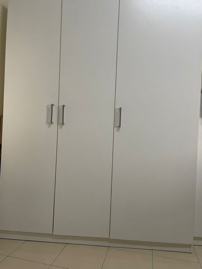 2 RM350 IKEA DOMBAS 3 DOOR Wardrobe, Furniture & Home Living, Furniture, Shelves,