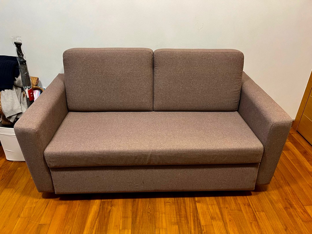 2 seater sofa , can be converted into bed, Furniture & Home Living