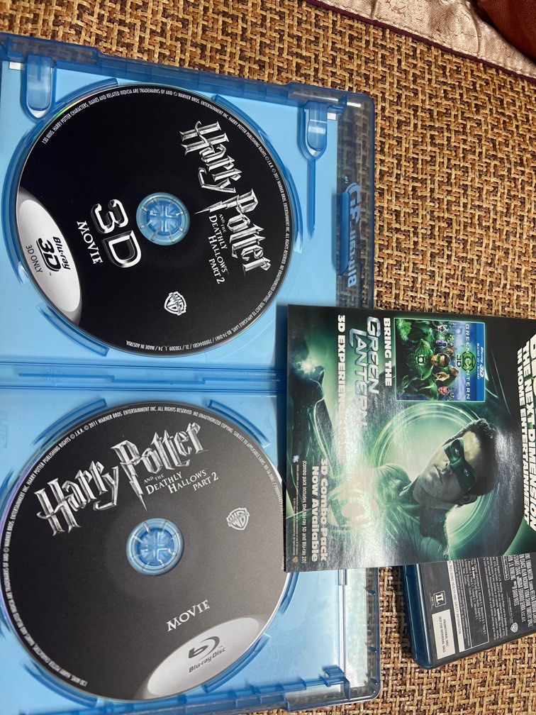 哈利波特3D Blu-ray 死神的聖物1，2, 興趣及遊戲, 音樂、樂器& 配件