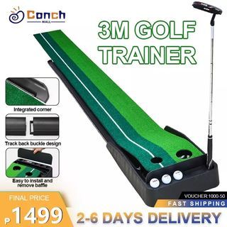 3M Indoor Golf Putting Trainer Putting Trainer Portable Practice Putting Mat Training Equipment