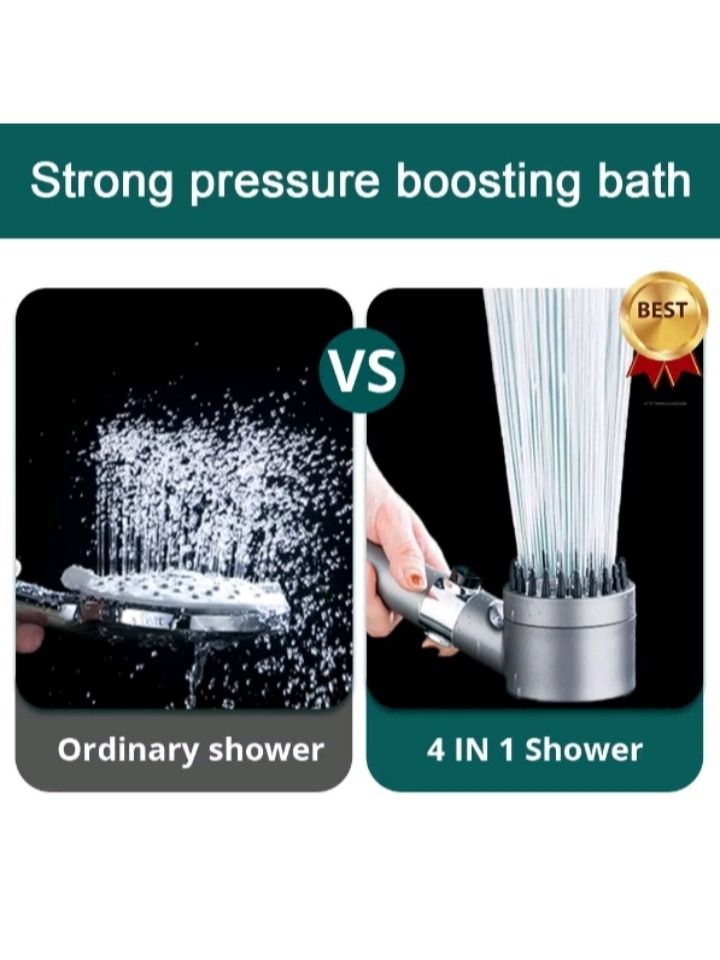 4 in 1 Best Pressure Shower Head With Filter, Furniture & Home Living