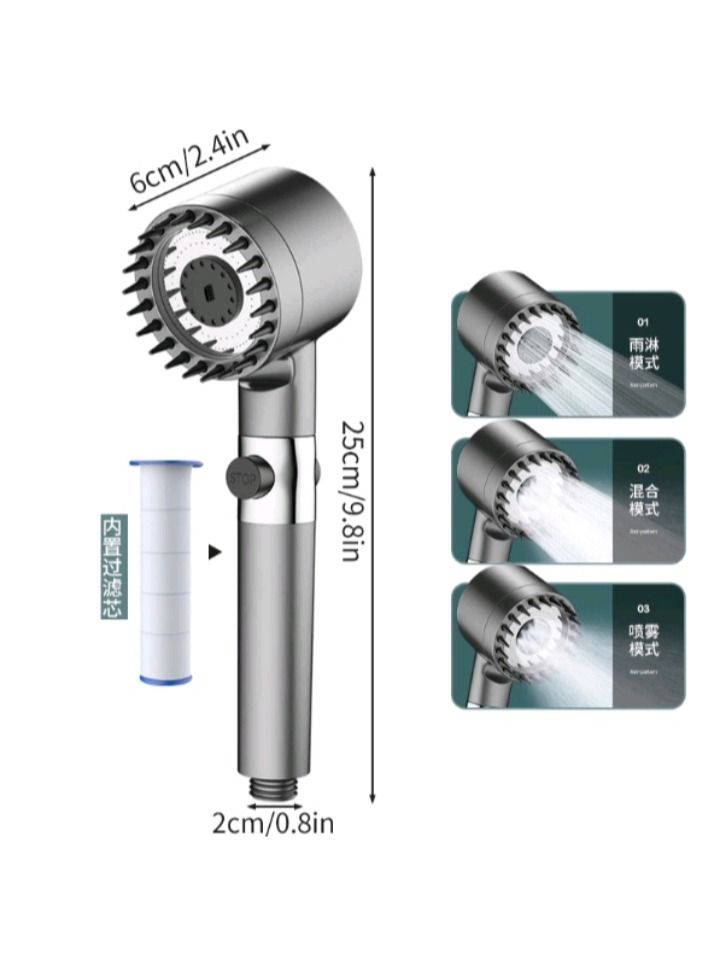 4 in 1 Best Pressure Shower Head With Filter, Furniture & Home Living
