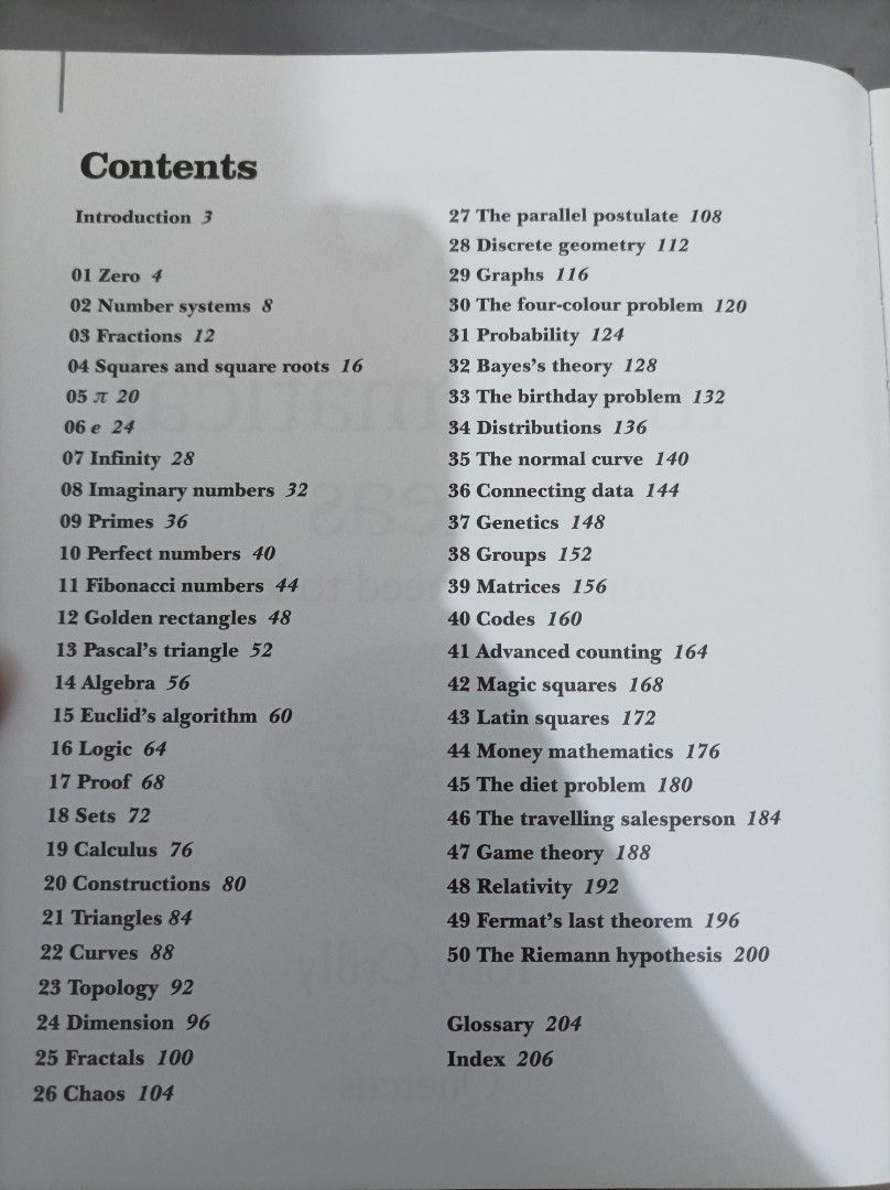 50 Mathematical Ideas you really need to know(Hardbound) (Category: Textbooks) located in Valenzuela. Submitted by leviathan99 (Listing ID 1252757571, Image 2). Description: This hardbound book is perfect for math enthusiasts. Gives you a wider view of Mathematical concepts. Book is in very good condition..
