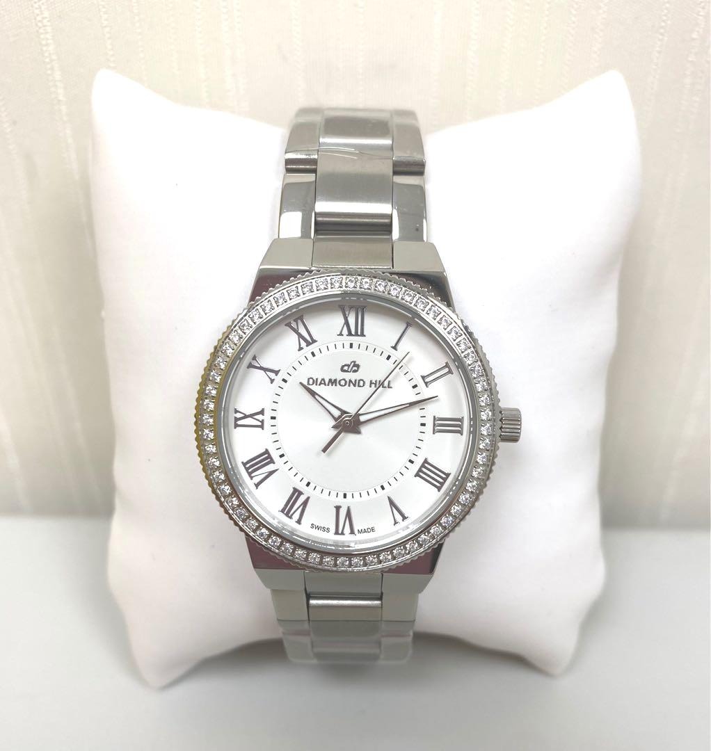 Diamond Hill Silver Dial Women s Swiss Quartz Watch MT 11048 Carousell