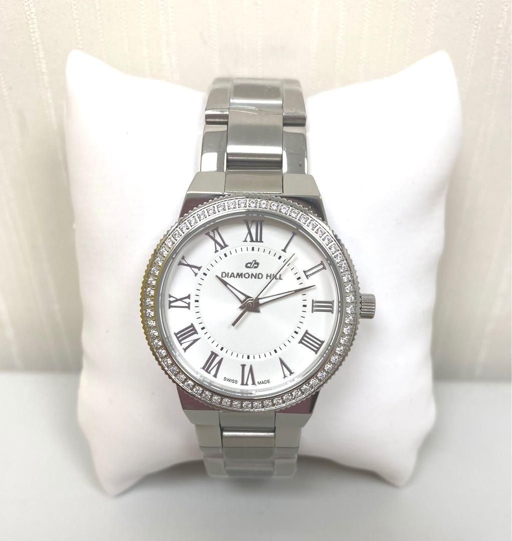 Diamond Hill Silver Dial Women s Swiss Quartz Watch MT 11048