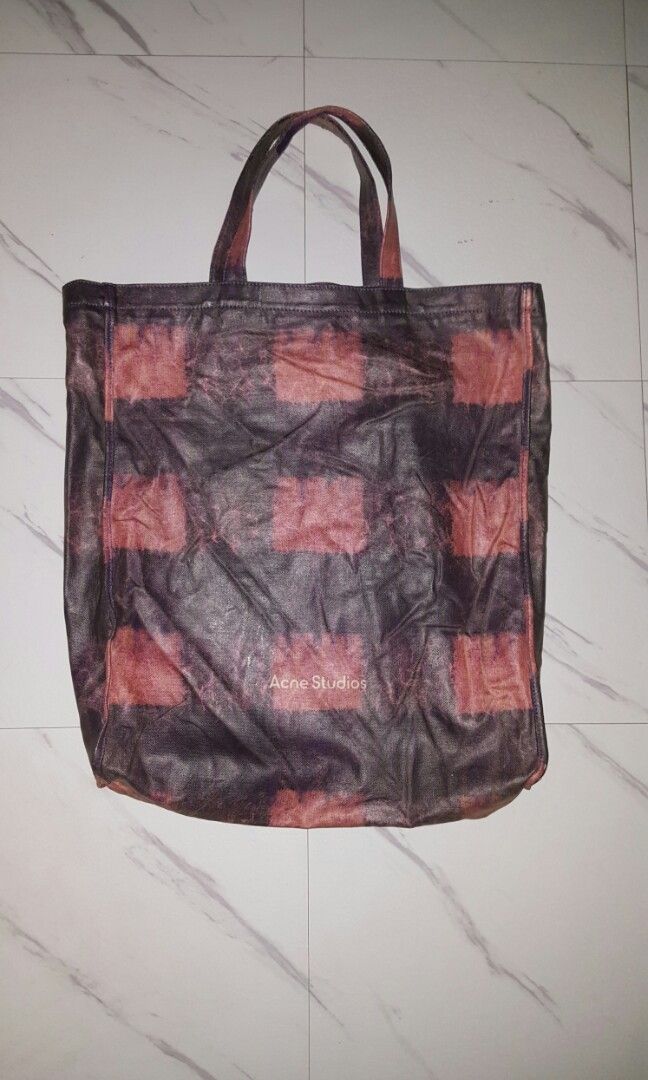 ACNE STUDIOS Printed coated-canvas tote