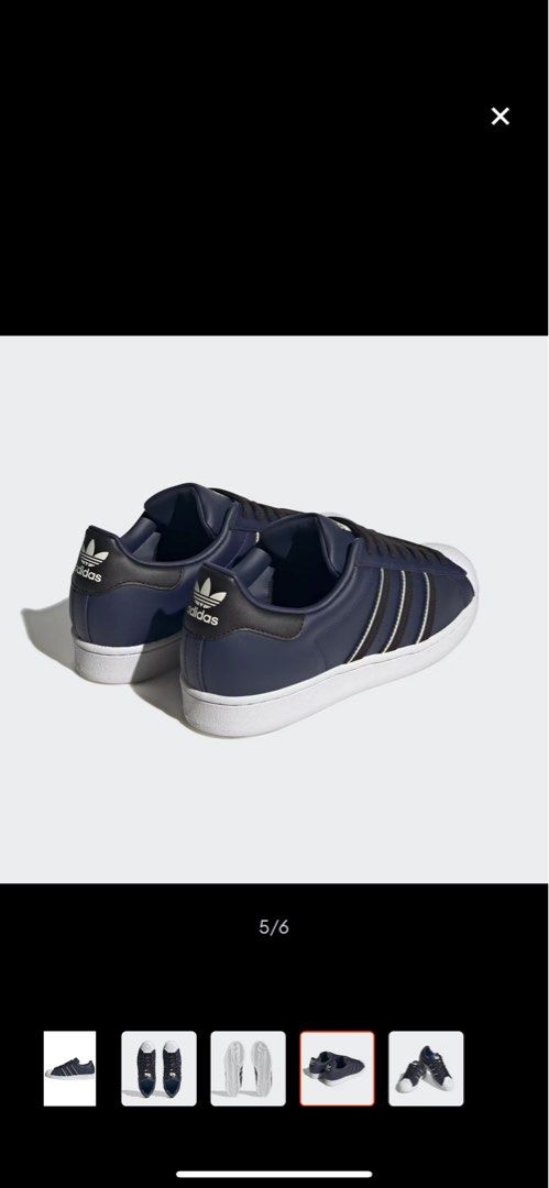 Superstar 2 blue white mens trainers online