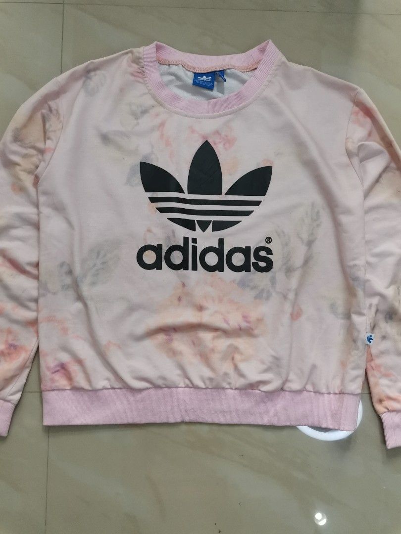 Adidas pastel rose sales pullover