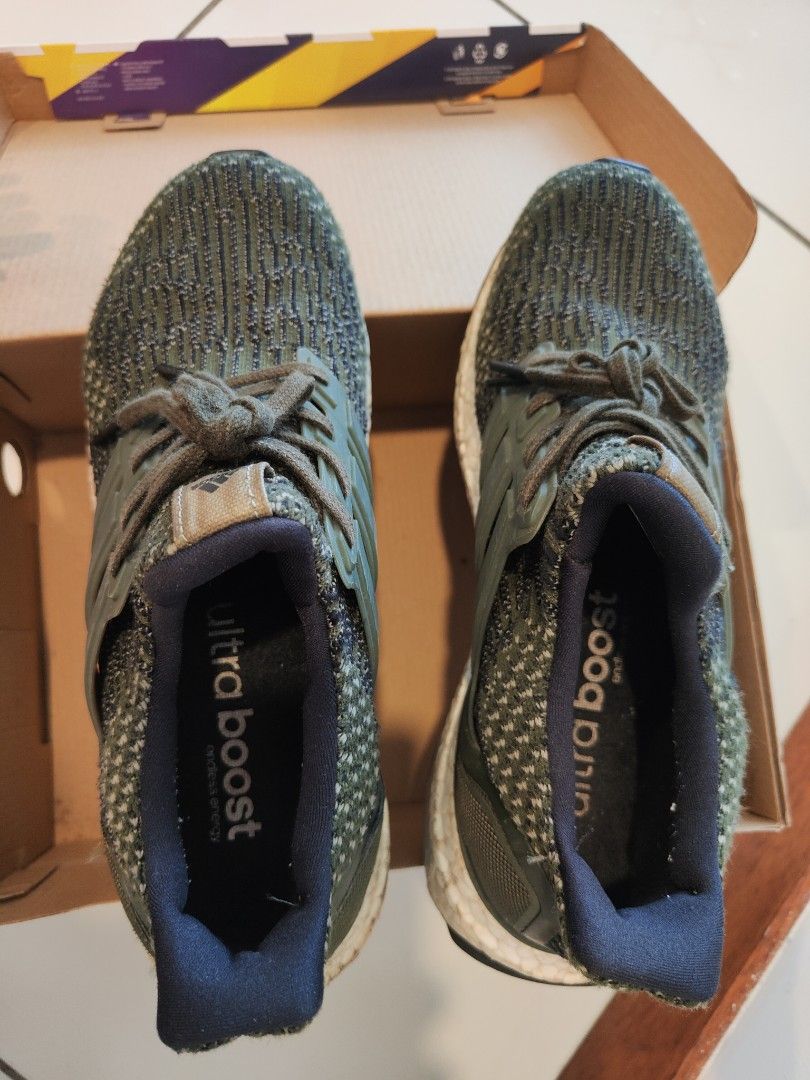 Adidas Ultra Boost Army Green Male Size US 7 UK6.5 Men s Fashion