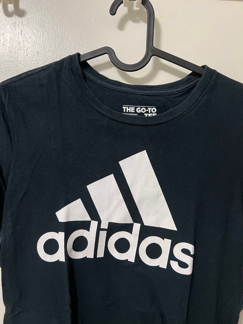 Adidas Women'S The Go-To-Tee In Black, Women'S Fashion, Tops, Shirts On  Carousell