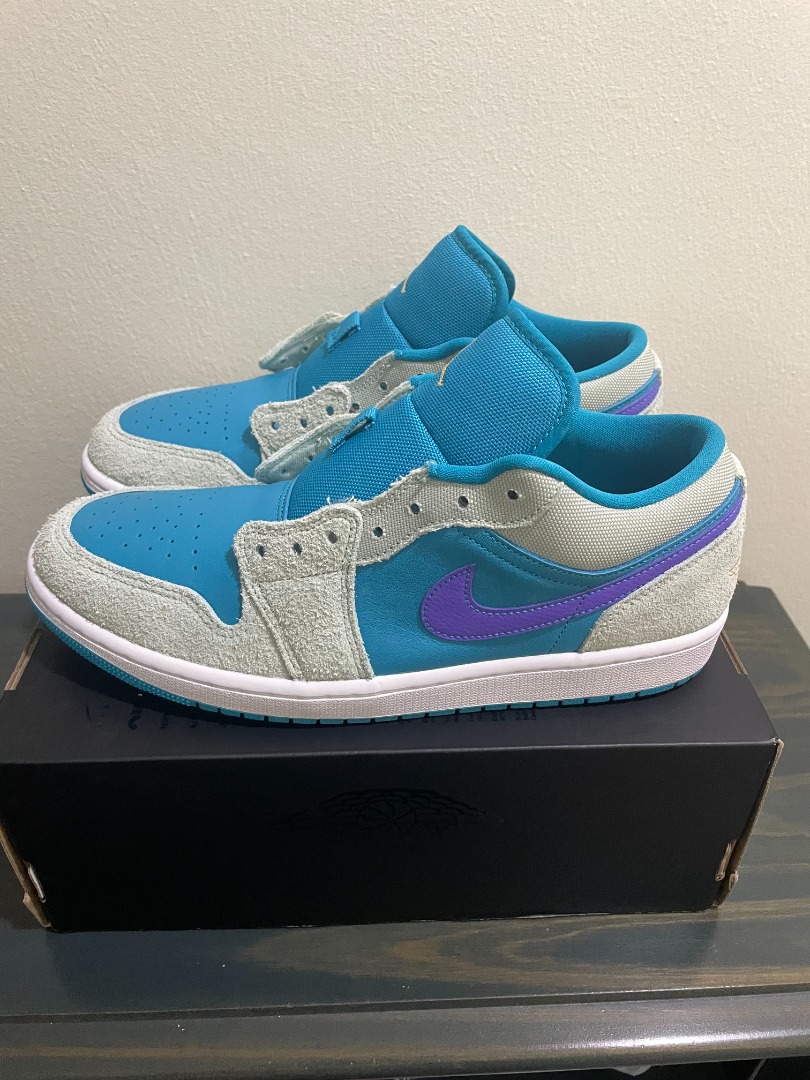 Jordan 1 violet store bleu