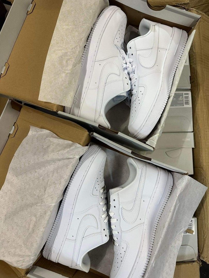 triple white air forces