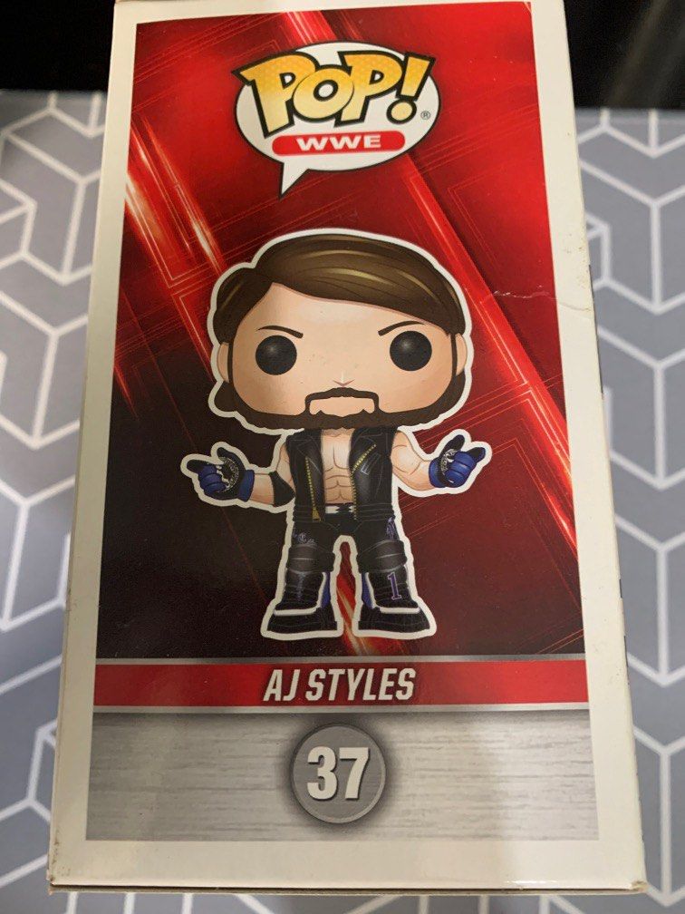 AJ styles Funko pop WWE Hobbies Toys Toys Games on Carousell