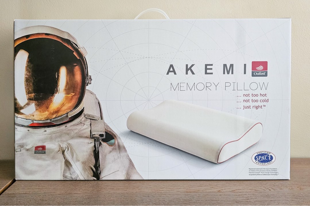 AKEMI Outlast Memory Pillow ( 60cm X 36cm ), Furniture & Home Living