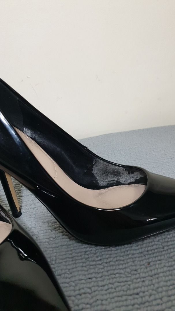 Aldo black shop patent heels