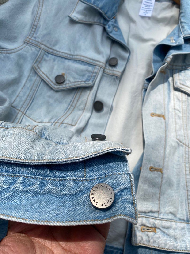 Alice Olivia Two Tone Denim Jacket