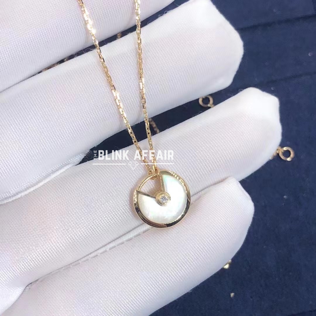 Cartier mother of pearl necklace top