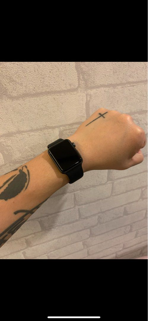 Apple watch series 3 black sport band discount