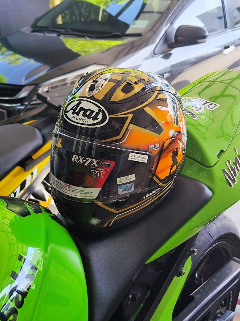 Arai rx7x top pedrosa spirit gold