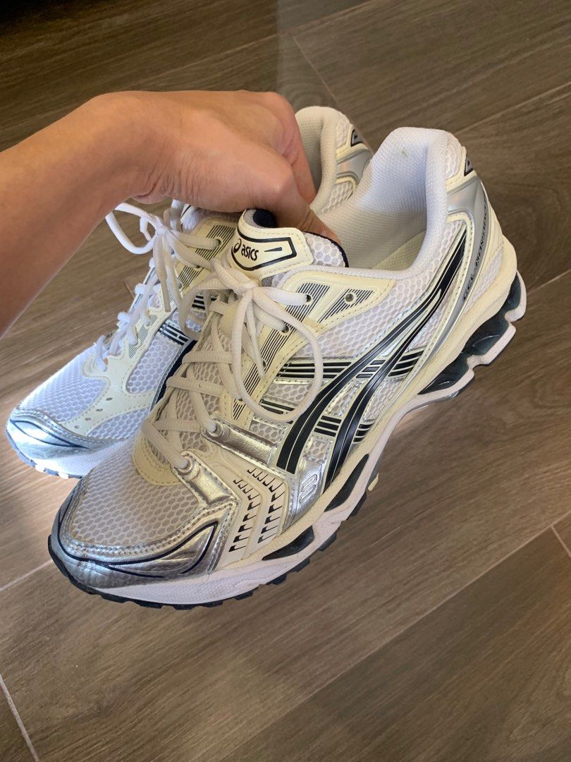 Asics kayano 14 white mid-night jjjjound, 男裝, 鞋, 波鞋- Carousell