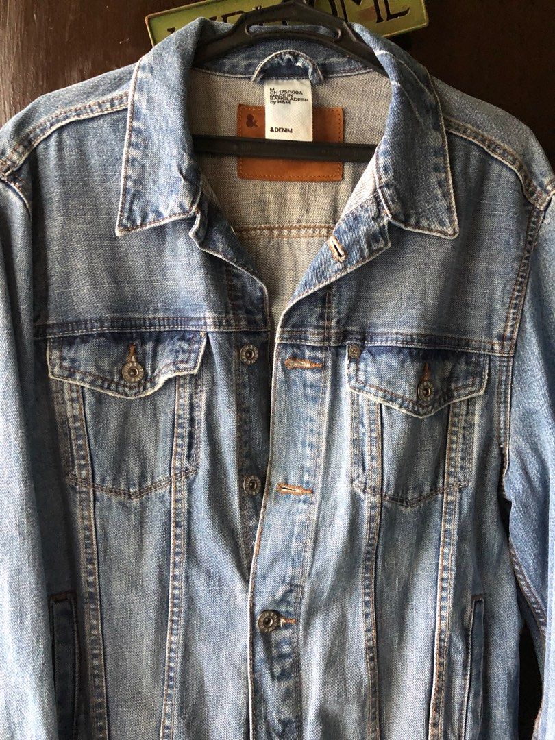 H and m outlet denim jacket men