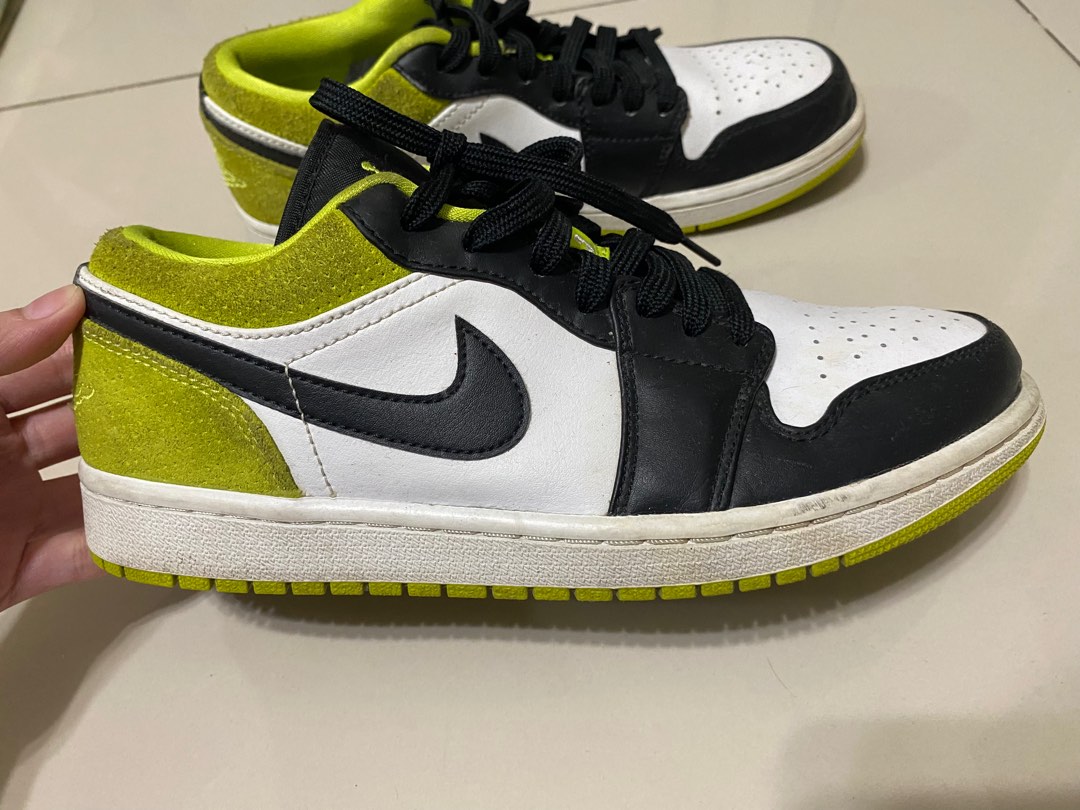 low top green jordan 1