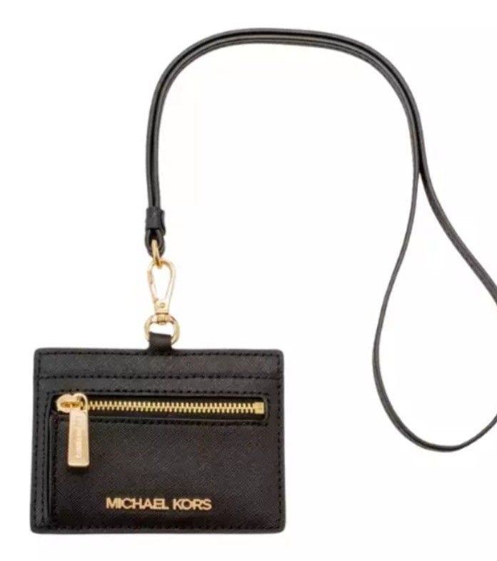 Authentic Michael Kors Jet Set Travel ID Card Case Lanyard Men s