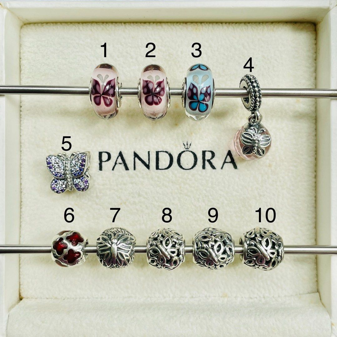 Authentic Pandora Butterfly Charms