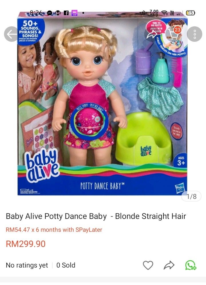 Baby alive hot sale potty dance